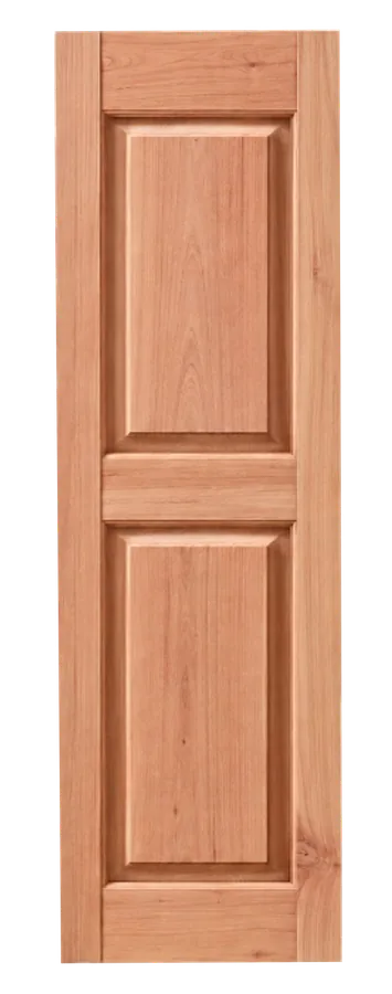 Cedar raised panel shutter